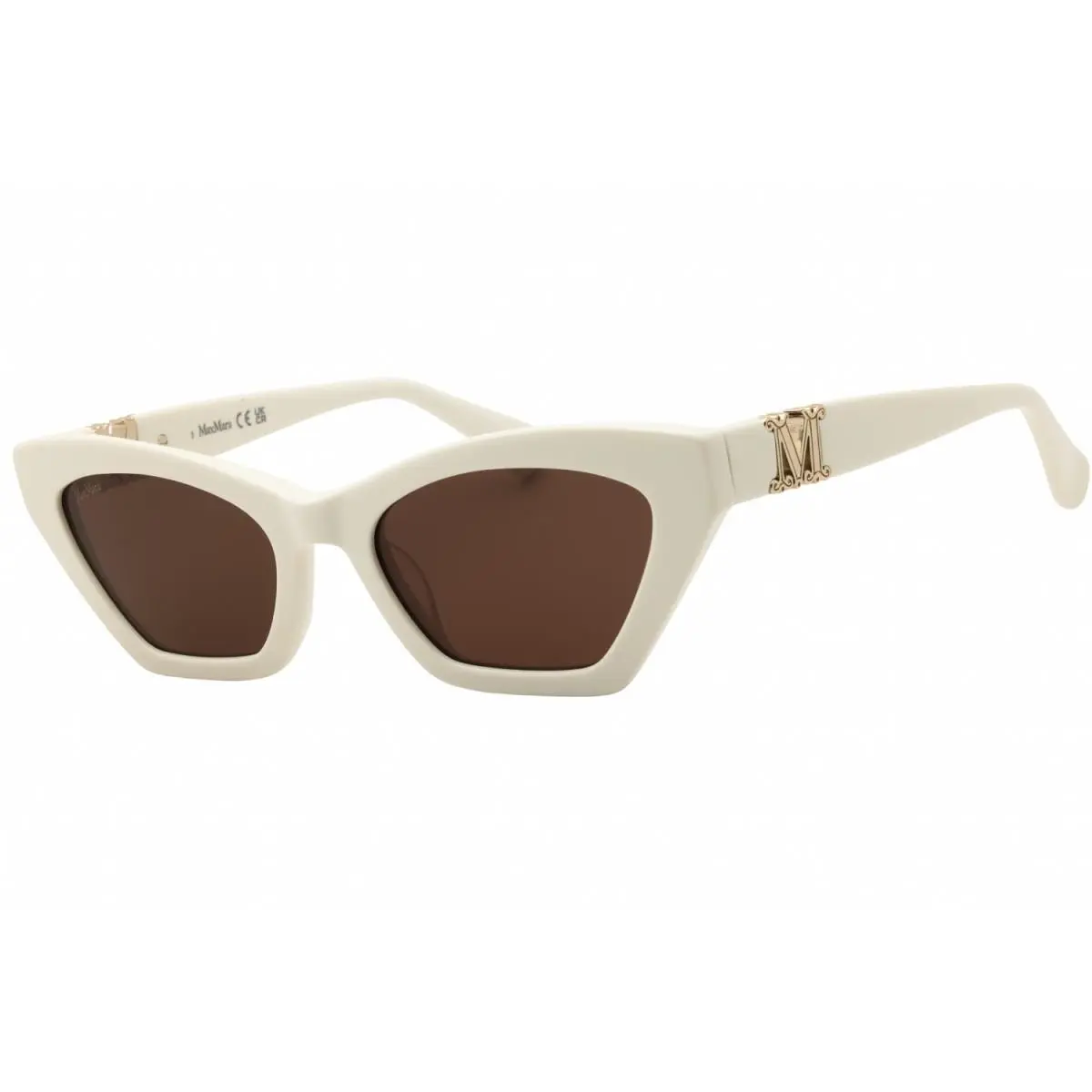Max Mara MM0057 21E White/brown 52-19-140 Sunglasses