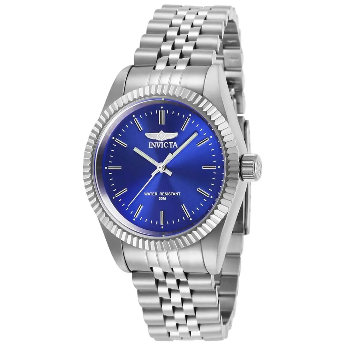 Invicta Women`s Watch Specialty Quartz Blue Dial Stainless Steel Bracelet 29398 - Face: Blue, Dial: Blue, Band: Silver