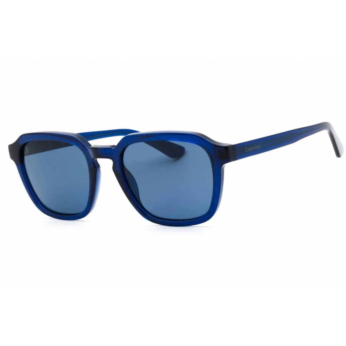 Calvin Klein Men`s Sunglasses Blue Injected Propionate Oval Frame CK23533S 400