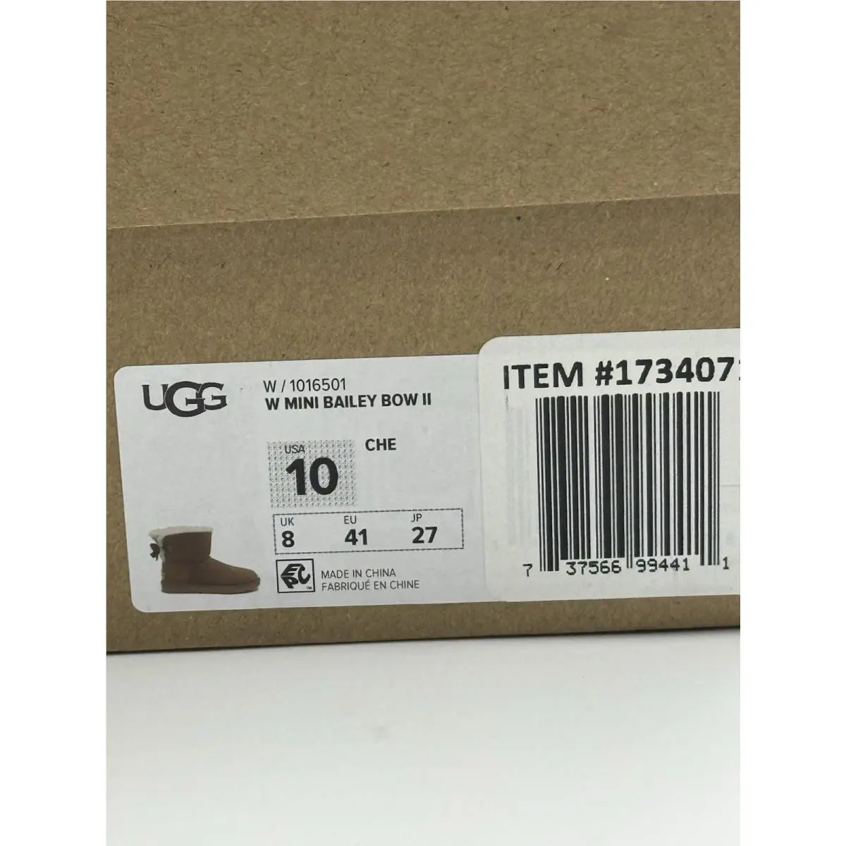 UGG shoes - UGG Mini Bailey Bow II - Chestnut 11