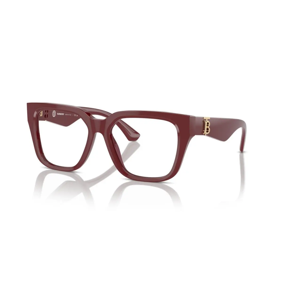 Burberry BE2403 4119 Square Eyeglasses 53mm Bordeaux / Demo Lens