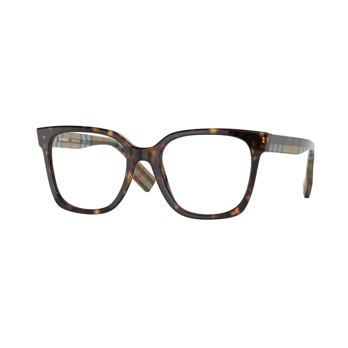 Burberry Evelyn Women`s Square Eyeglasses BE2347 3943 Dark Havana 52mm