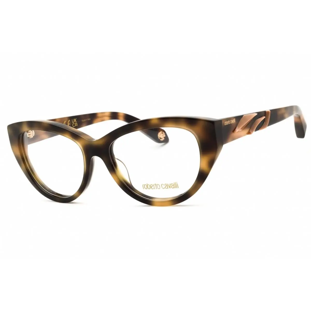 Roberto Cavalli VRC024M 02BV Shiny Dark Havana 53mm Eyeglasses