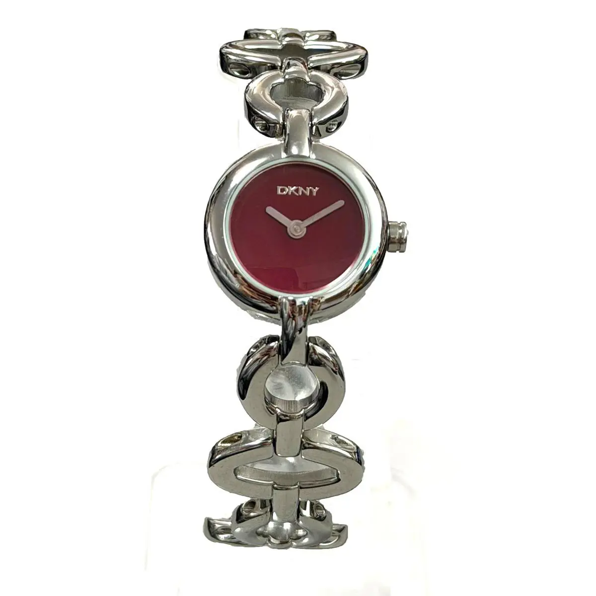 Dkny NY3359 Burgundy Dial Stainless Steel Women`s Watch
