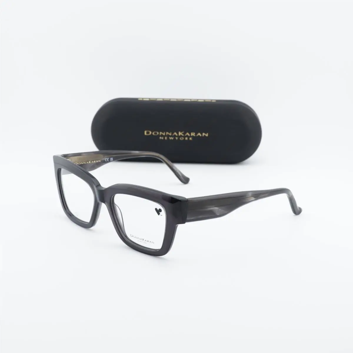New Donna Karan New York DO5014 001 Black Crystal 53mm Eyeglasses