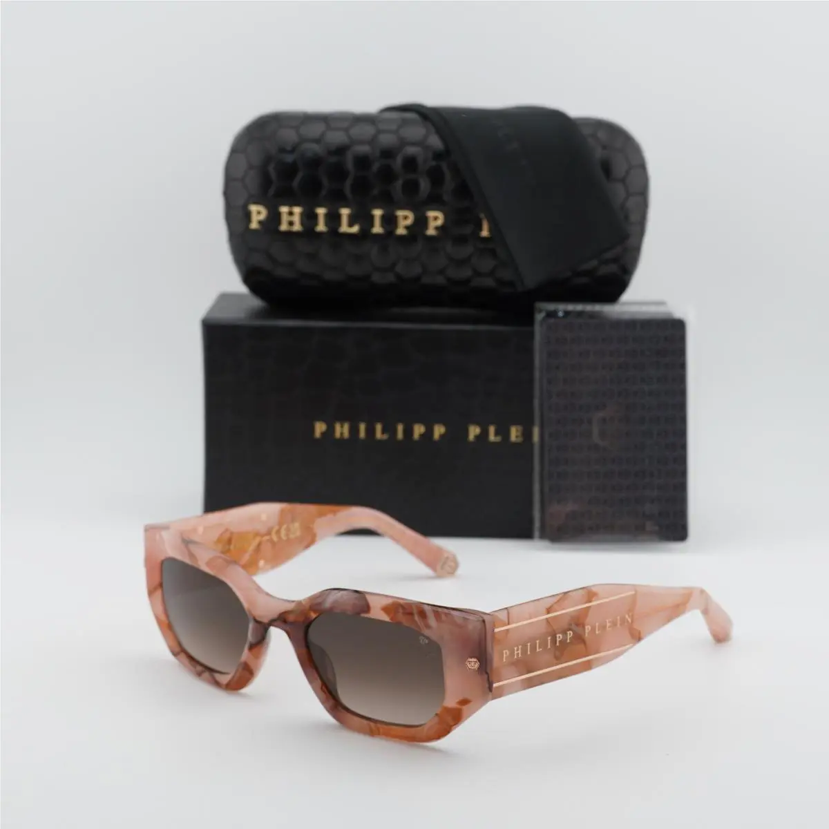Philipp Plein SPP066M 06Z8 Opaline Pink/grey Gradient 51-21-145 Sunglasses