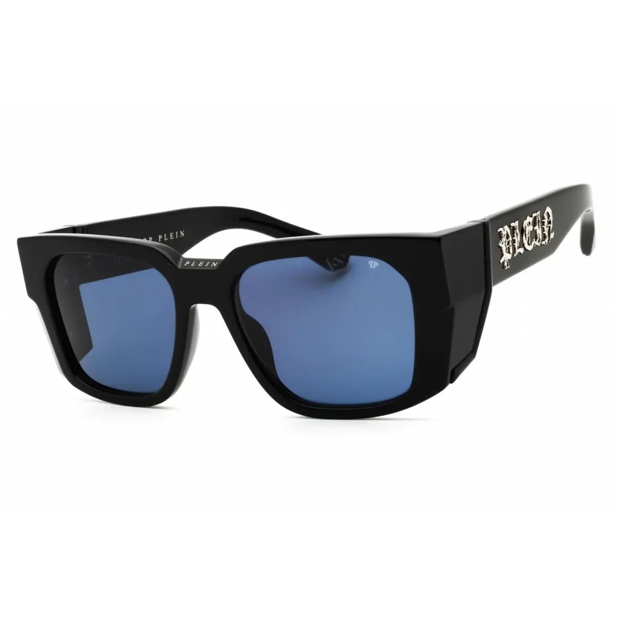 Philipp Plein SPP130M 700Y Shiny Black/blue 54-19-135 Sunglasses
