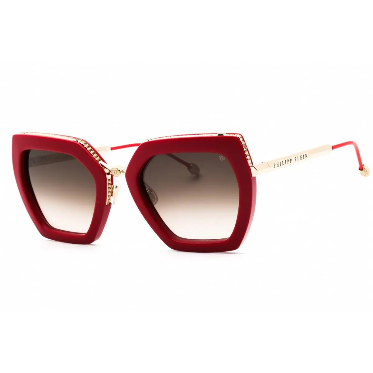 Philipp Plein SPP097S-6Y6-53 Sunglasses Frame Size 53mm 0mm 0mm Red Women
