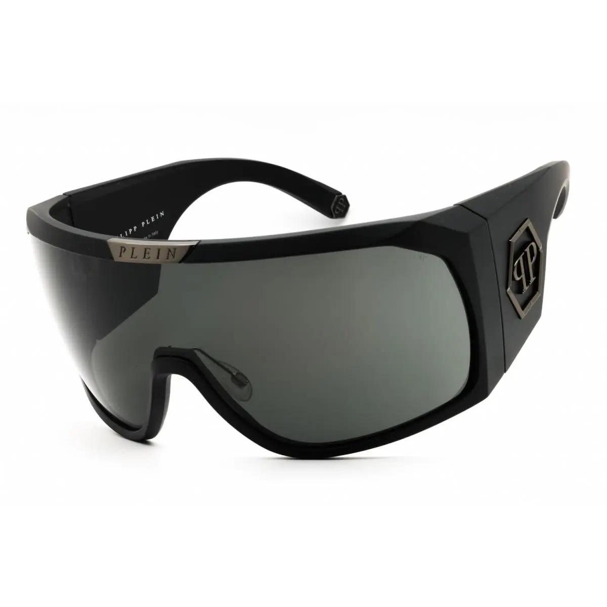 Philipp Plein SPP154 0U28 Semi Matte Black/grey 99-00-125 Sunglasses - Frame: Semi Matte Black, Lens: Grey, code: 0U28