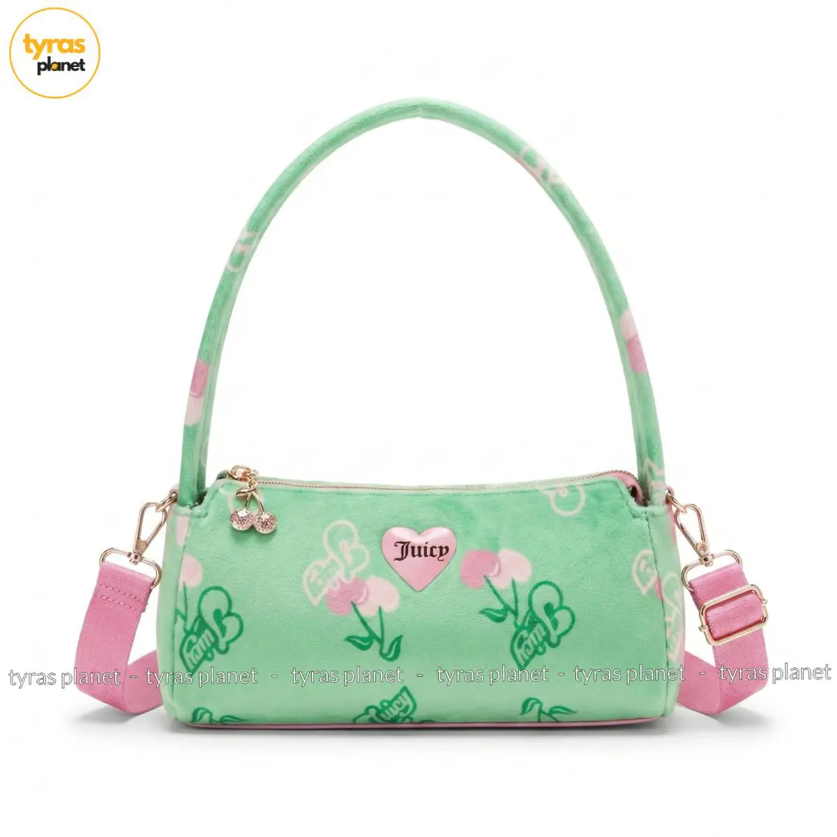 Viral Retro Juicy Couture Cherry Shoulder Bag - Green Multi