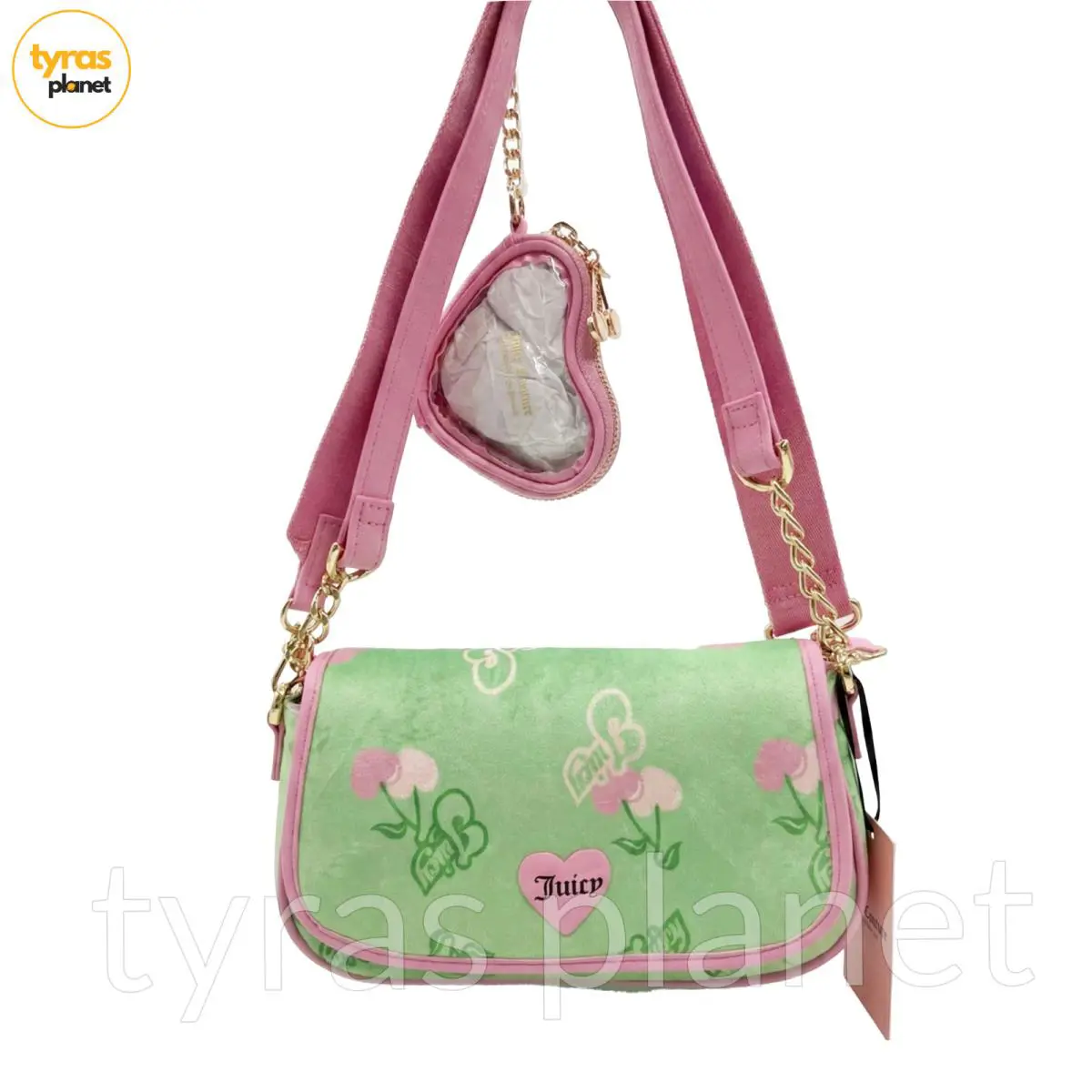 Retro Juicy Couture Cherry Green Shoulder Bag