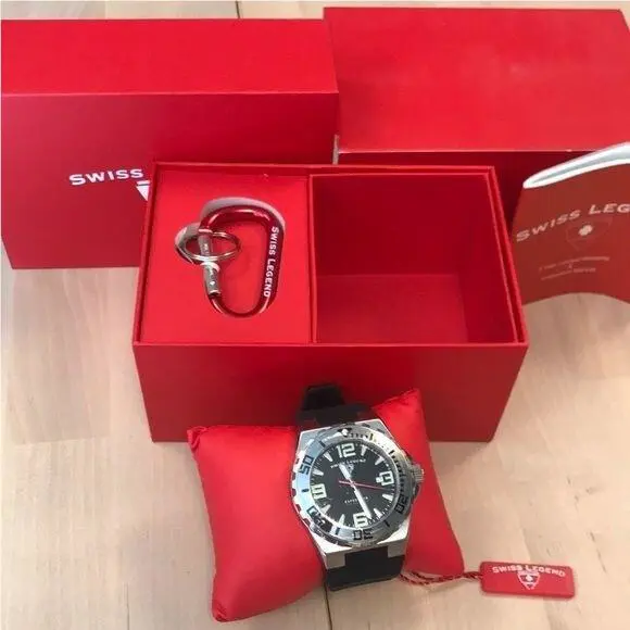 Men’s Swiss Legend Watch SL 10008-01 Nos Box