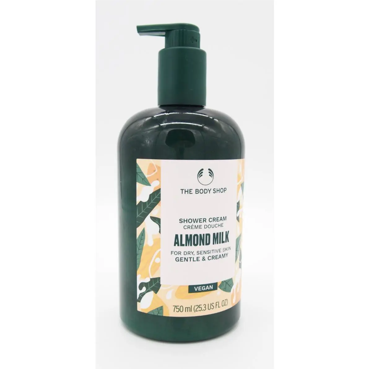 A The Body Shop Gentle Creamy Almond Milk Shower Gel 25.3oz 750ml Jumbo Size by THE BODY SHOP