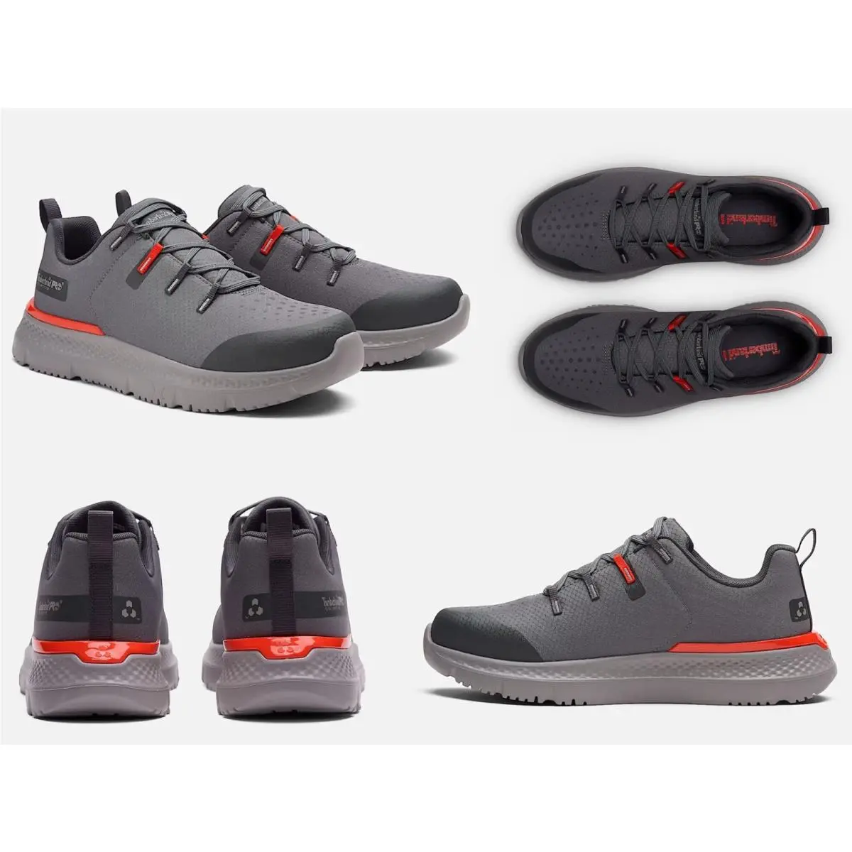 Timberland shoes - Timberland Pro® Intercept Steel Safety Toe - A5ZM3 - Grey, Red (UPC: 194115969632) 1