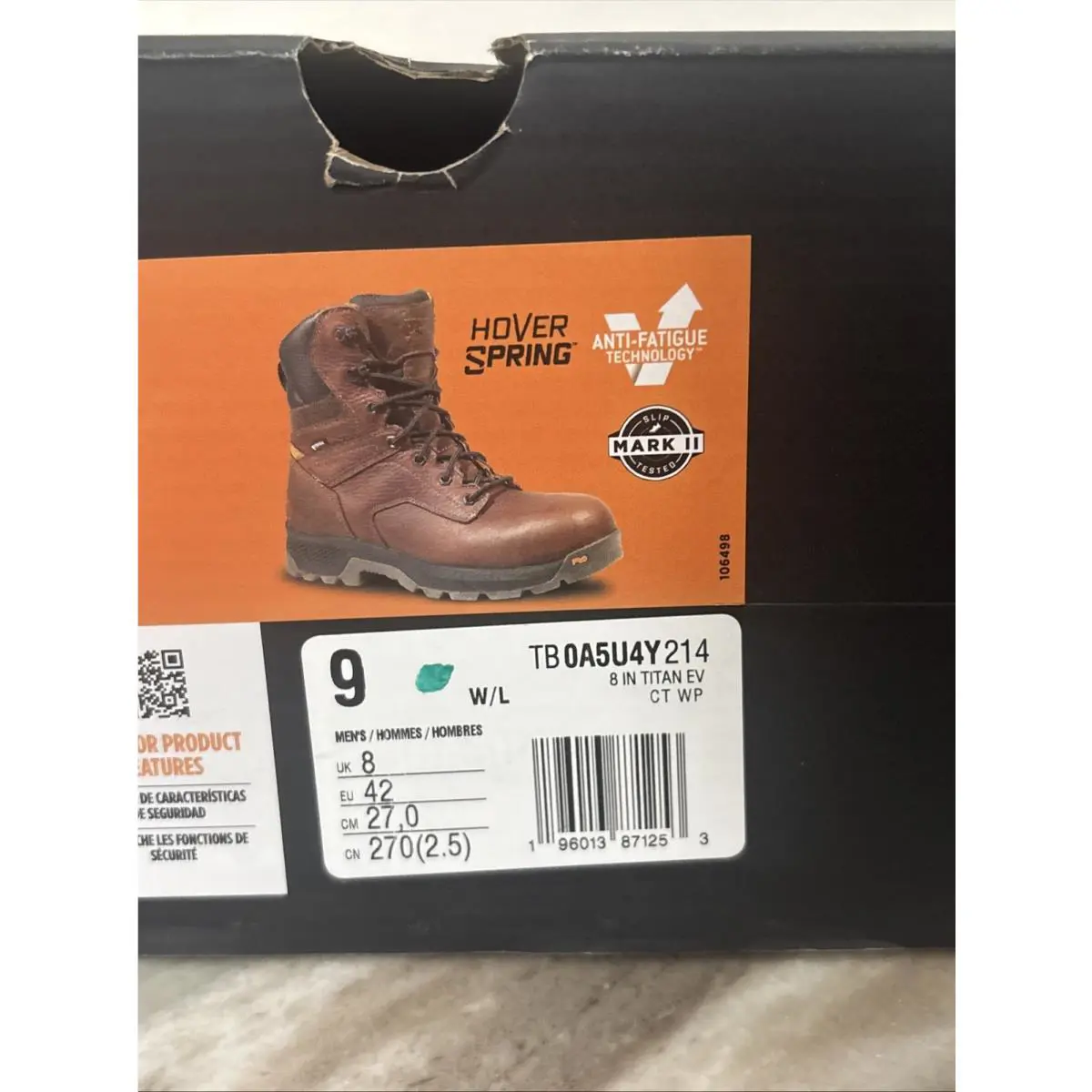 Timberland shoes - timberland pro titan ev 8 - Brown (UPC: 0196013871734) 8