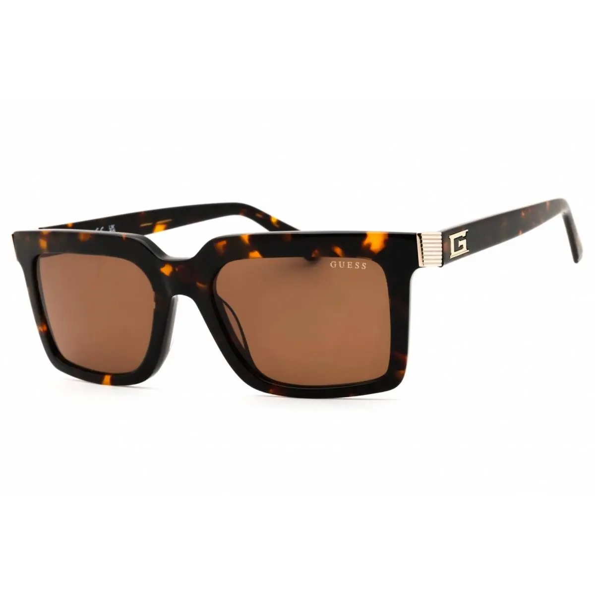 Guess Men`s Sunglasses Dark Havana/brown Acetate Full Rim Frame GU00213 52E