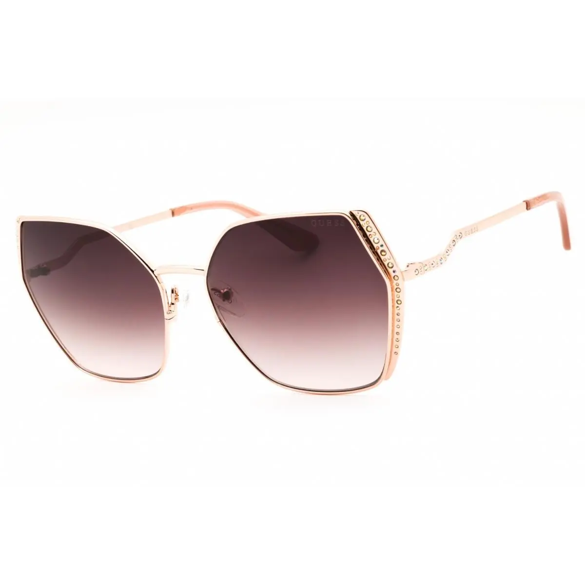 GU7843-S 28Z Shiny Rose Gold/brown Gradient 61-18-135 Sunglasses by Guess