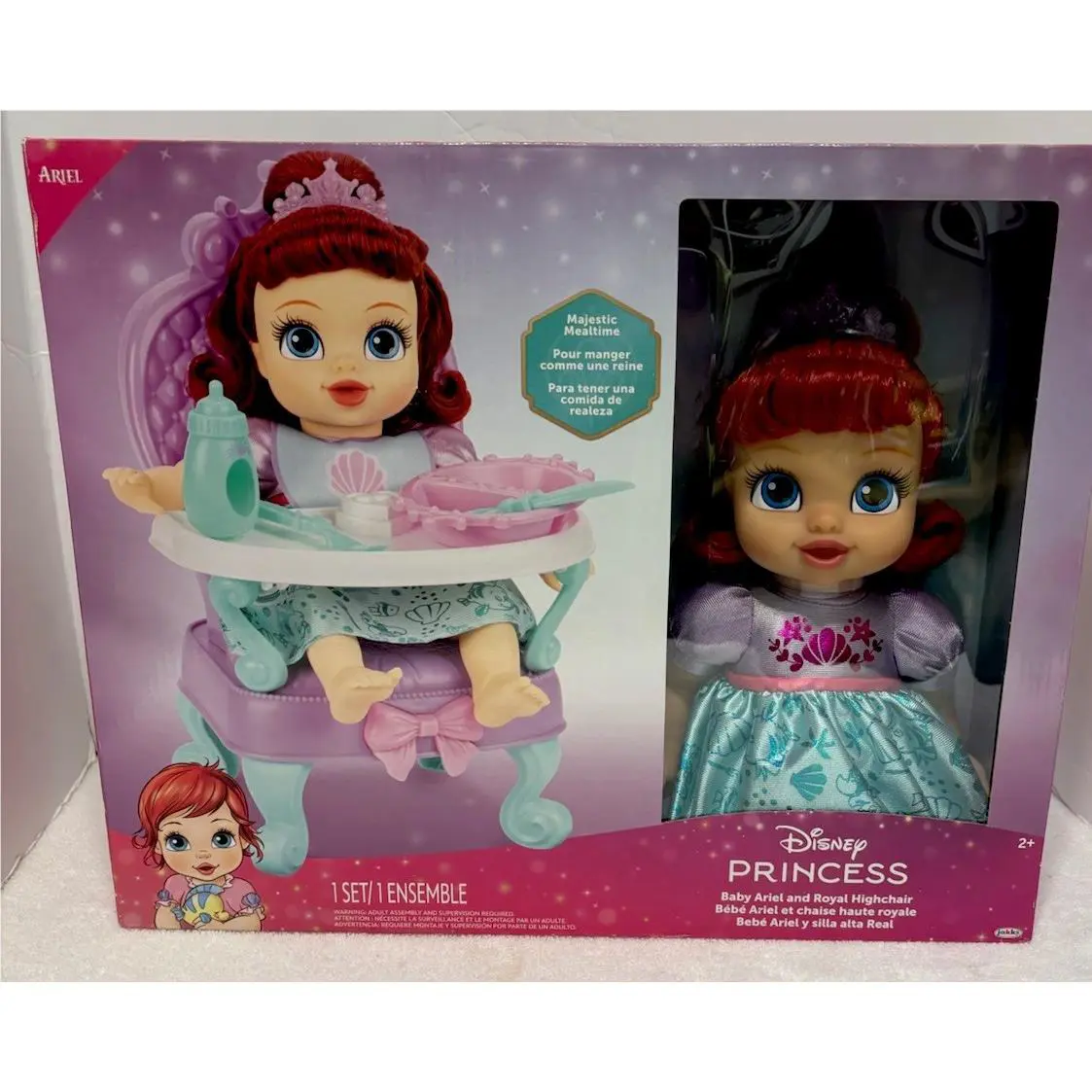 Disney Baby Princess Doll w/ Royal Highchair – Choose Your Princess – Variants