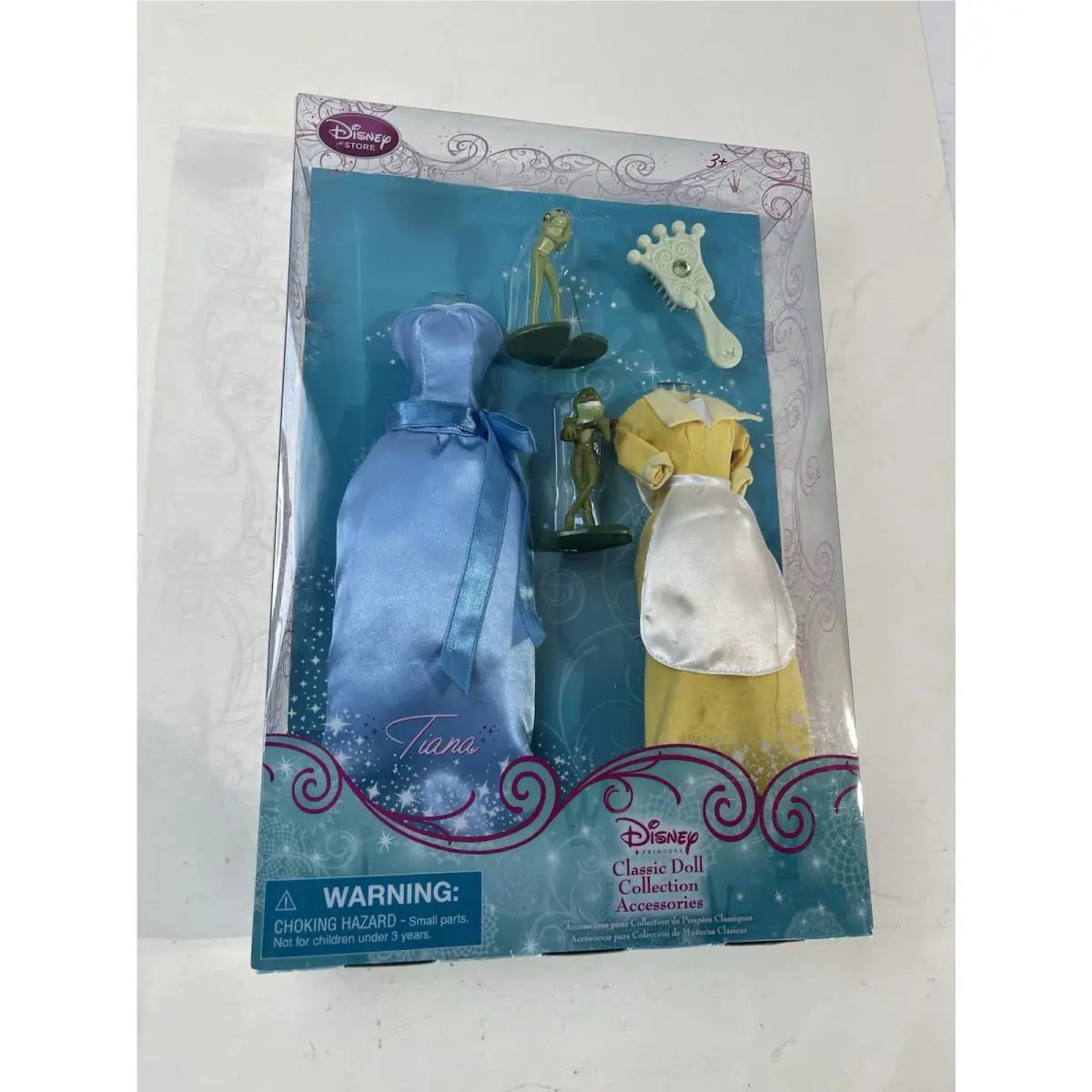 Disney Store Tiana Classic Doll Collection Accessories Wardrobe Set W/frogs IB