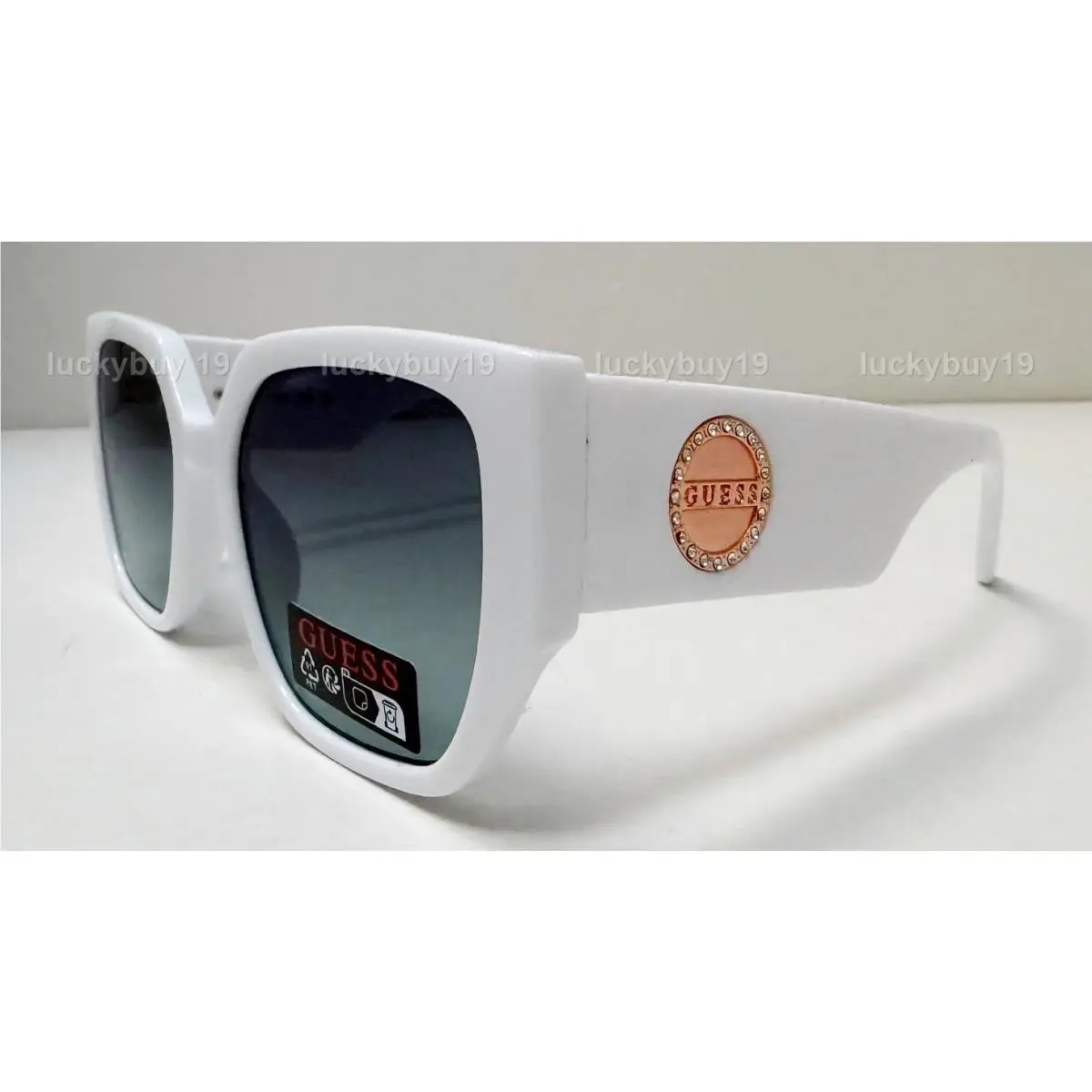 Guess GO 00049 21W White Gold Women Sunglasses Gift Idea /644/