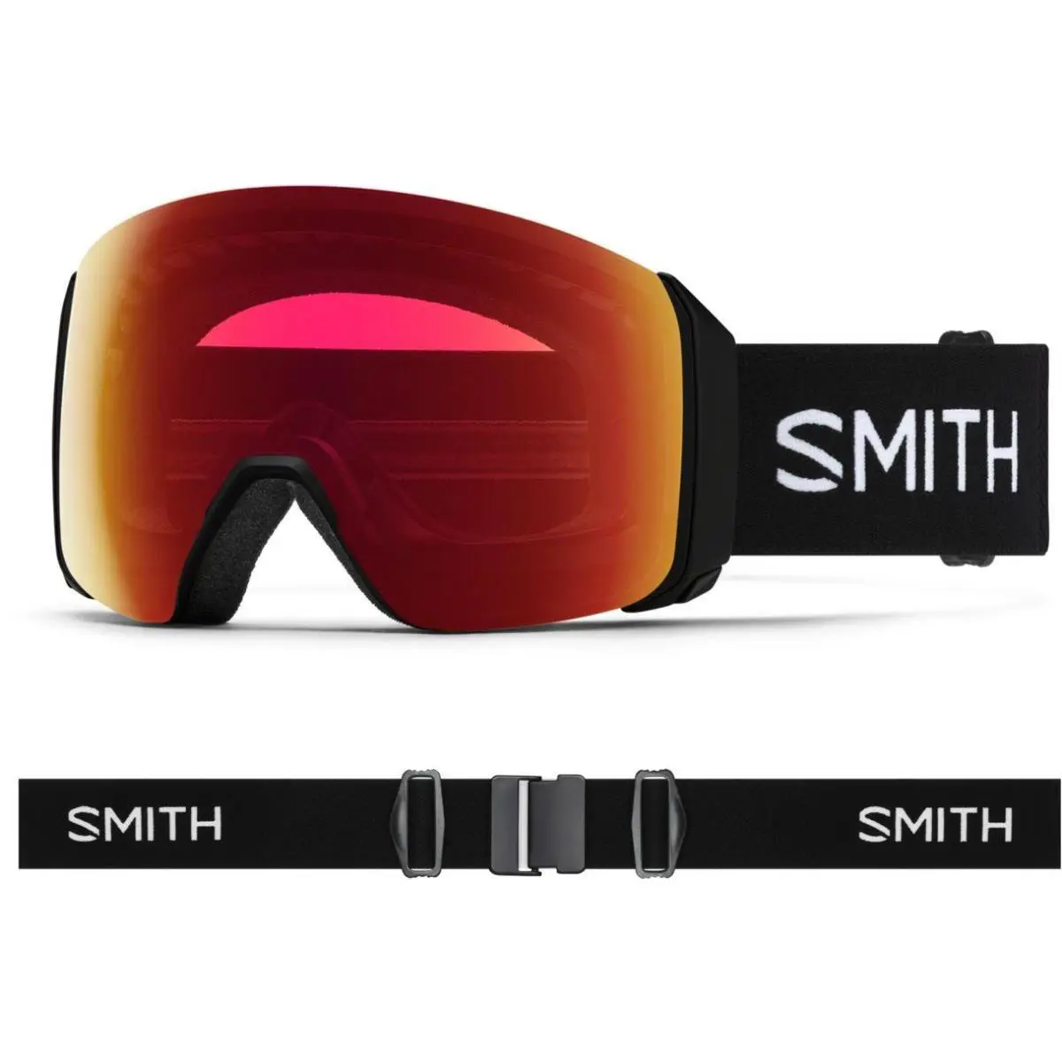 Smith M00784 4D Mag XL Low Bridge Goggles Black