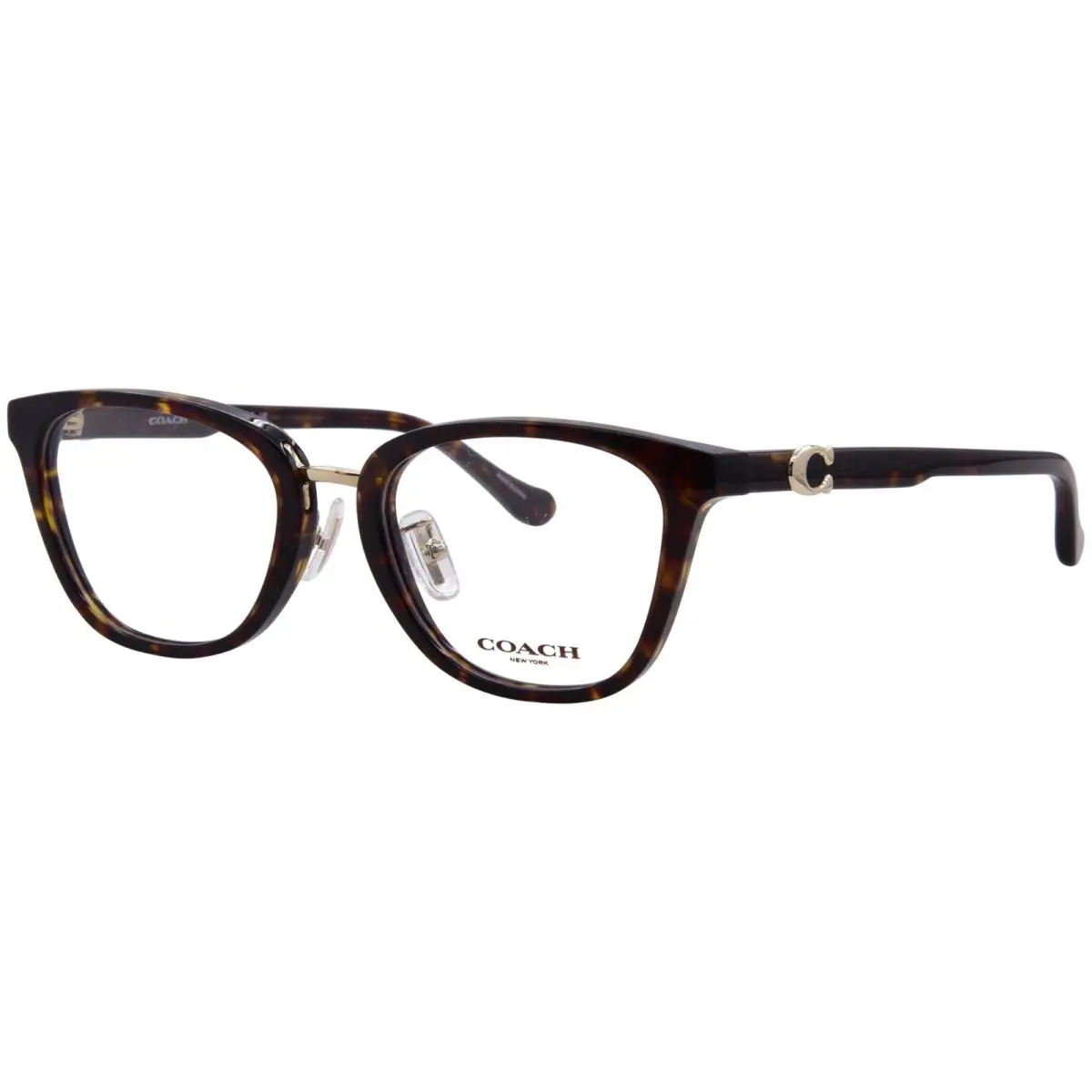 Coach HC6272F 5120 Eyeglasses Women’s Dark Tortoise Full Rim Square Shape 51mm