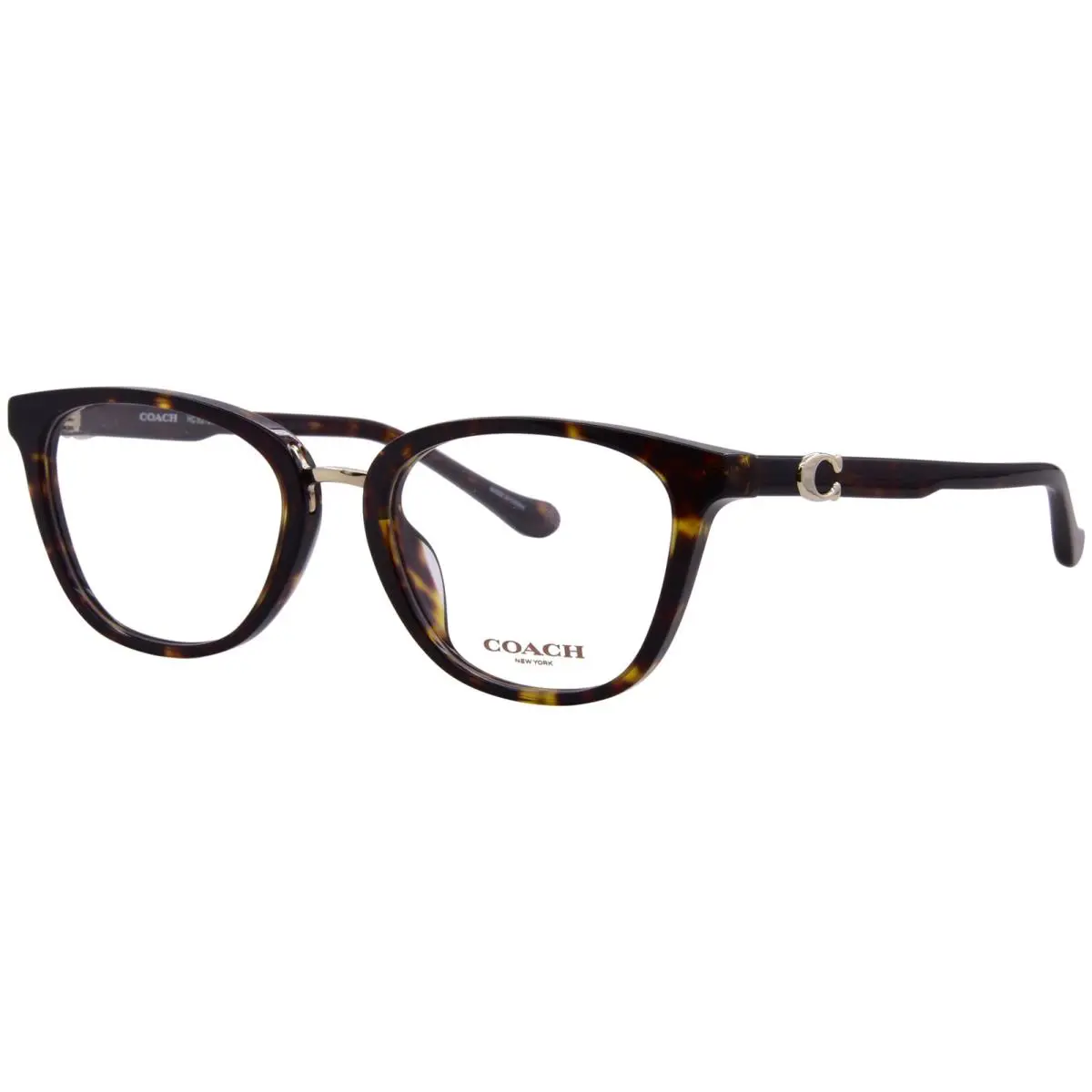 Coach HC6272U 5120 Eyeglasses Women’s Dark Tortoise Full Rim Square Shape 52mm