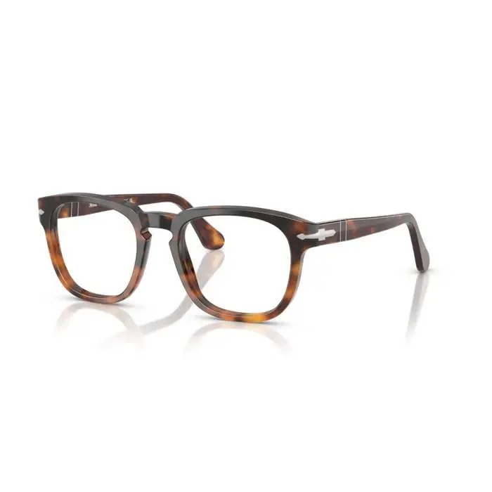 0PO3376V 1160 - Tortoise Dark Brown/clear Lens 50mm Men`s Eyeglasses by Persol