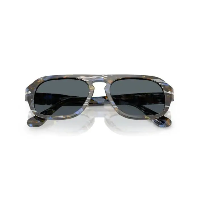Persol 0PO3369S 1222R5 Frost Grey/nautical Blue Men`s Sunglasses