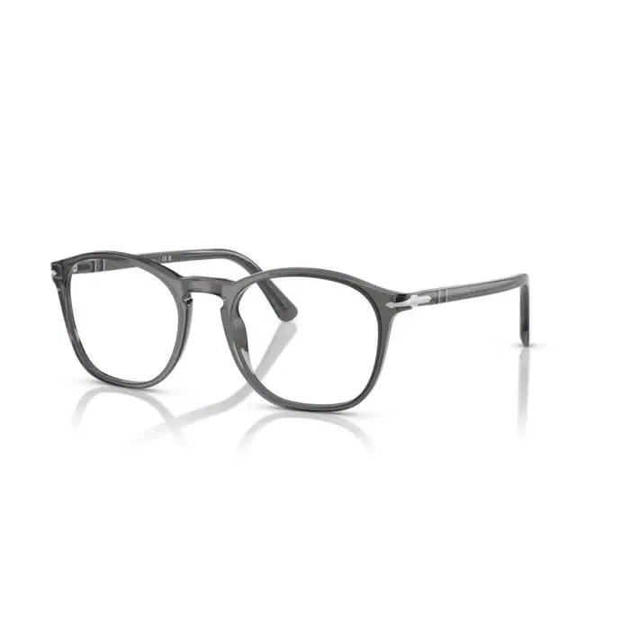 Persol 0PO3007VM 1196 - Transparent Grey/clear Lens 50mm Men`s Eyeglasses