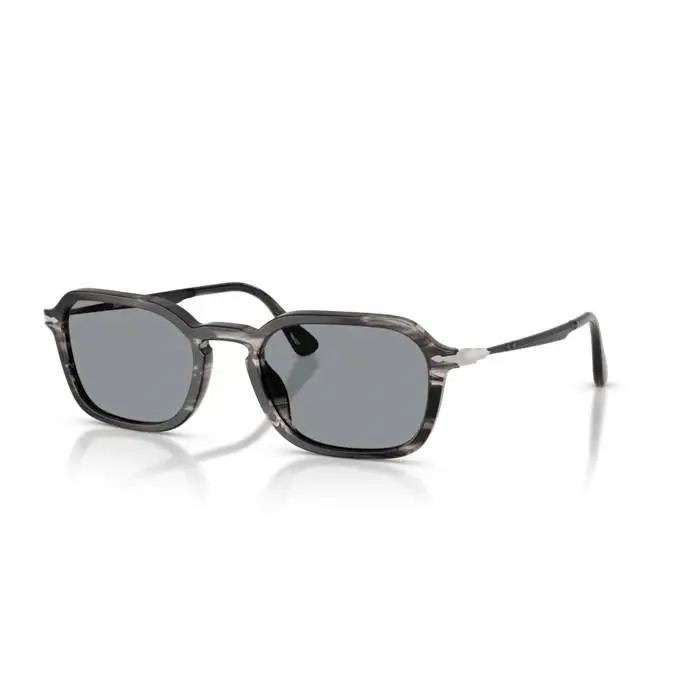 Persol 0PO3381S 1238R5 Striped Black /grey Men`s Sunglasses