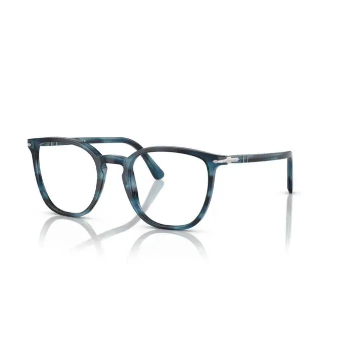 Persol 0PO3338V 1193 - Striped Blue/clear Lens 50mm Men`s Eyeglasses