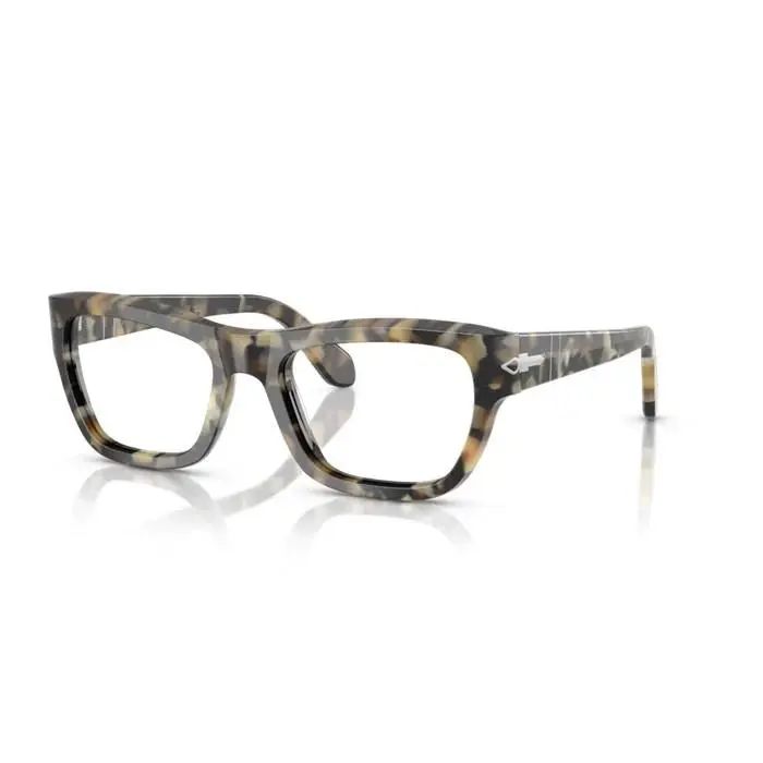 0PO0091V 1071 - Brown Tortoise/clear Lens 53mm Men`s Eyeglasses by Persol
