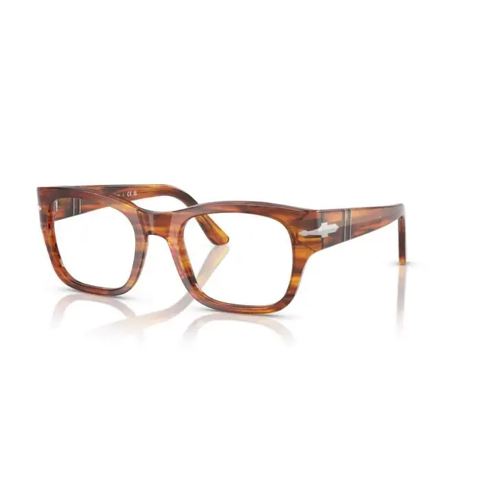 0PO3297V 1157 Striped Brown 50mm Men`s Eyeglasses by Persol