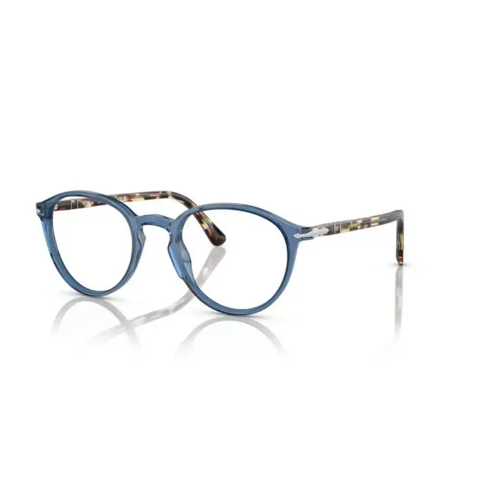 Persol 0PO3218V 1202 - Transparent Navy/clear Lens 51mm Men`s Eyeglasses