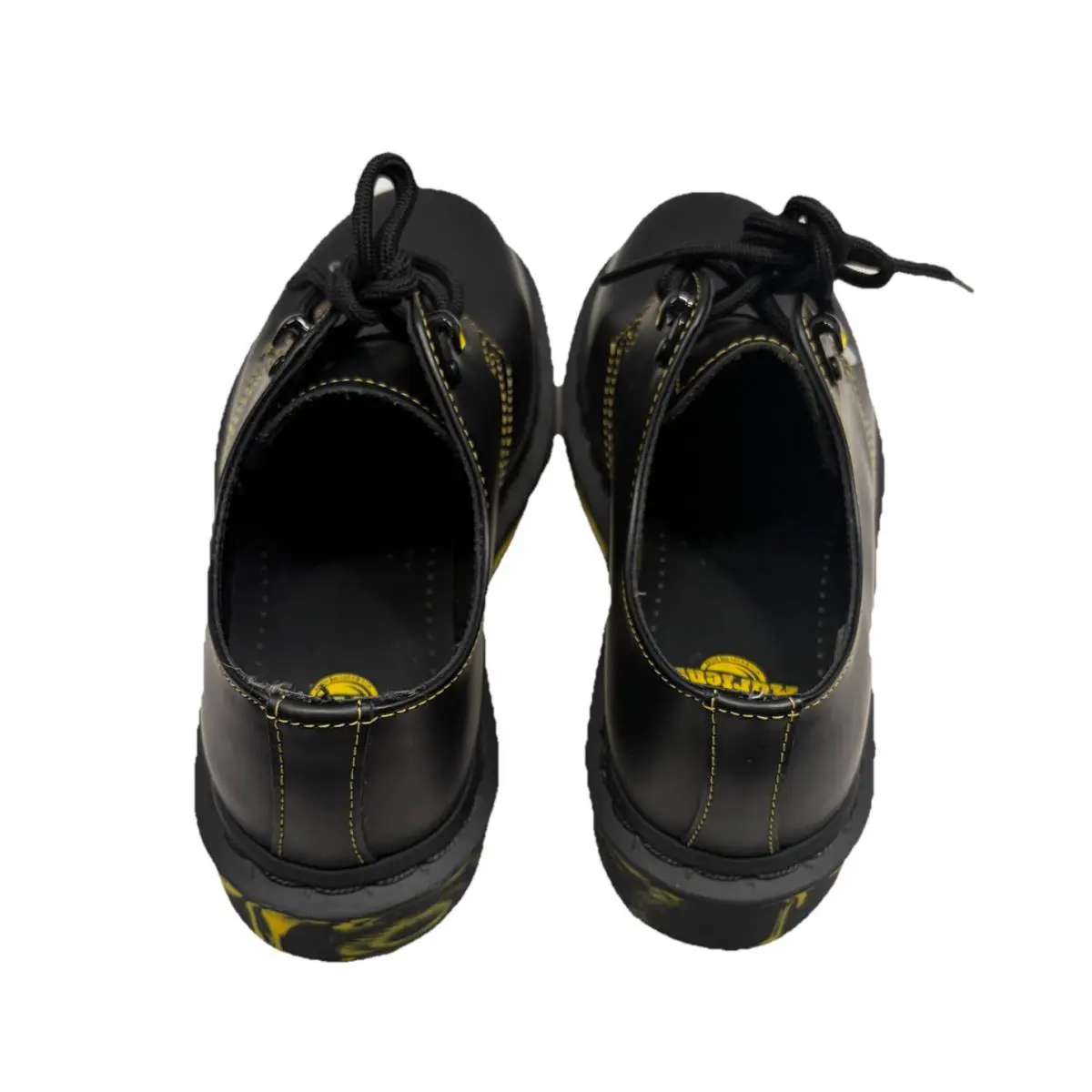 Dr. Martens shoes - Dr. Martens 1461 Marbled Black Yellow - Black 3