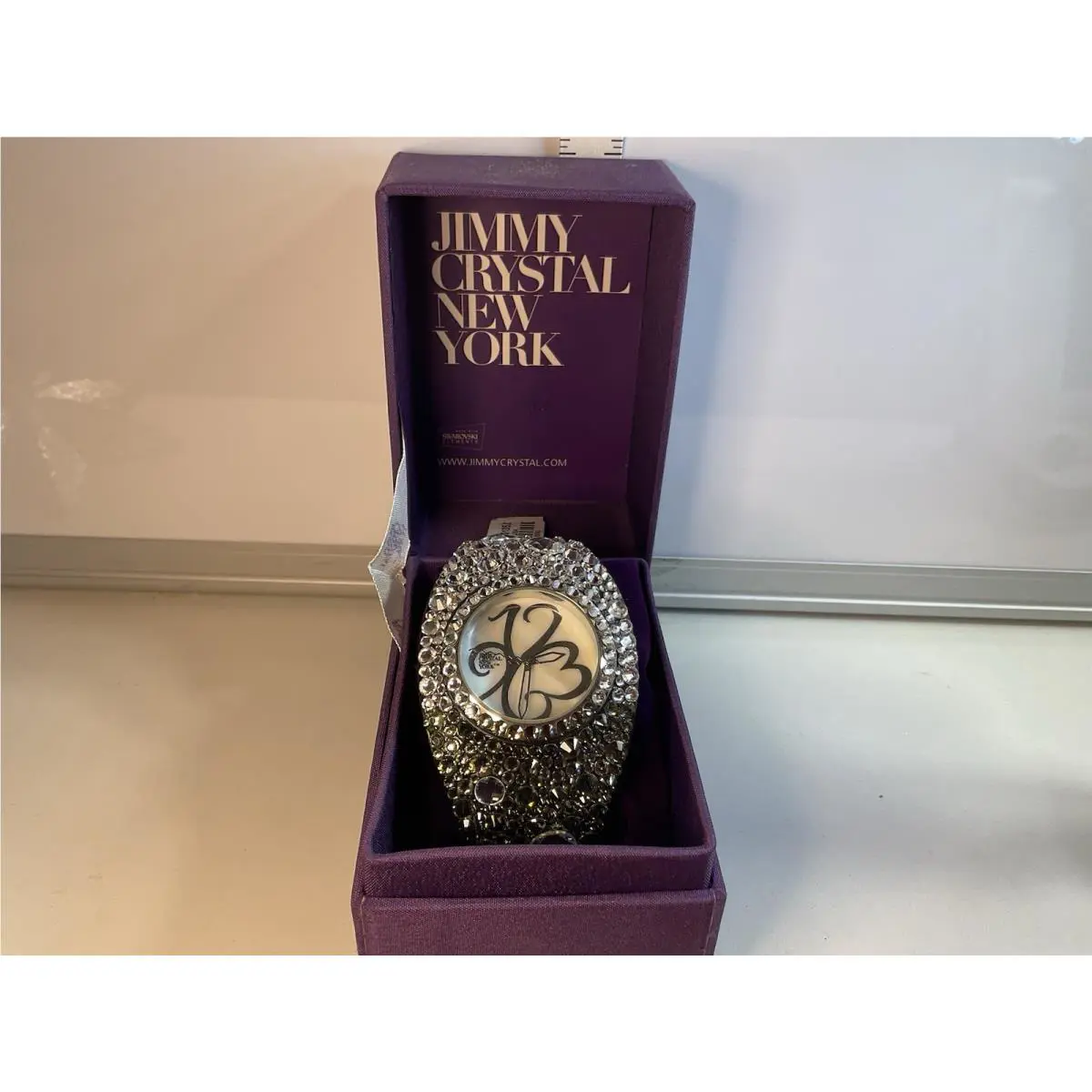 Jimmy Crystal York Swarovski Crystal Cuff Watch