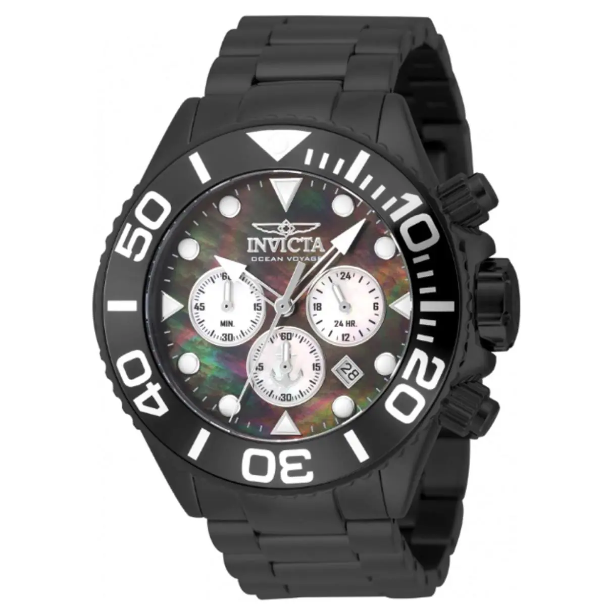 Invicta Men`s Watch w/ Mother of Pearl Dial - 52mm Black