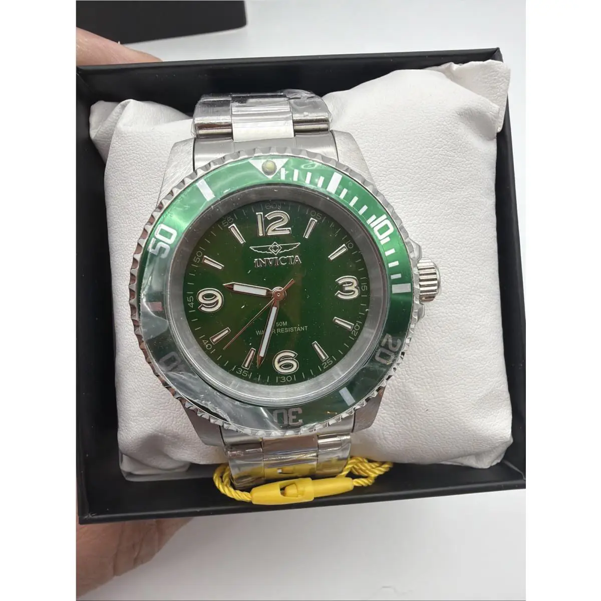 Invicta 69480 Specialty Men`s 40mm Green Dial Stainless Steel Quartz Watch