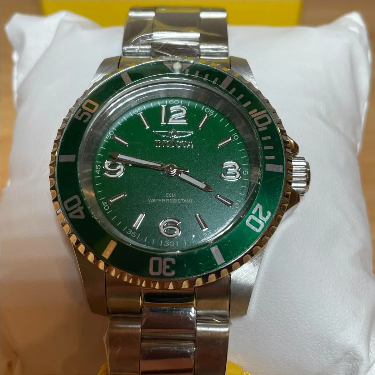 Invicta 69480 Specialty Men`s 40mm Green Dial Stainless Steel Quartz Watch