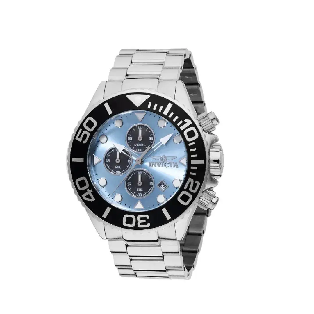 Invicta Grand Diver Chronograph 52mm Blue Dial Stainless Steel Watch 8584
