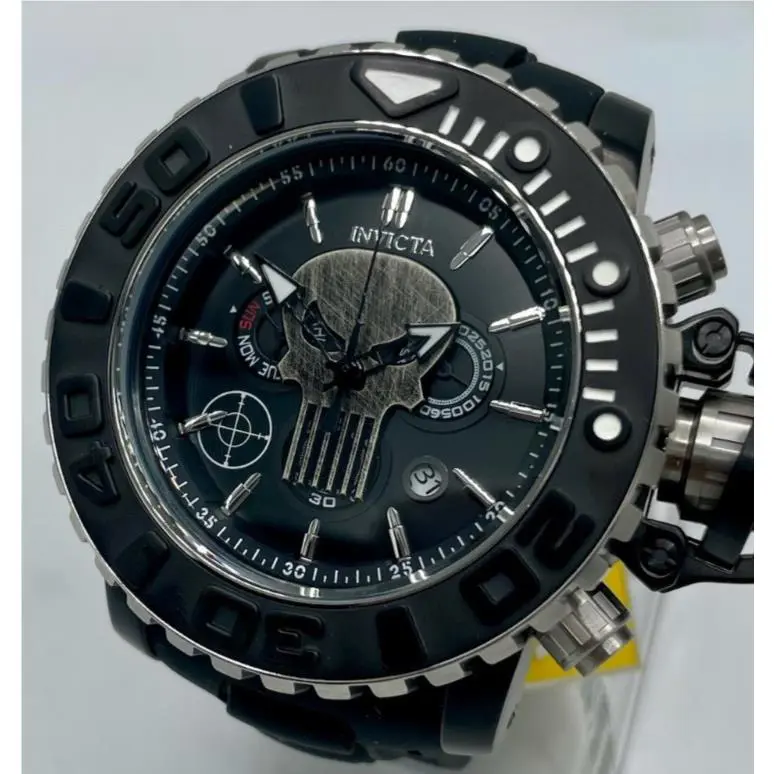 Invicta Marvel Punisher Sea Hunter Ronda Z60 Men`s Watch - 58mm Black 26786
