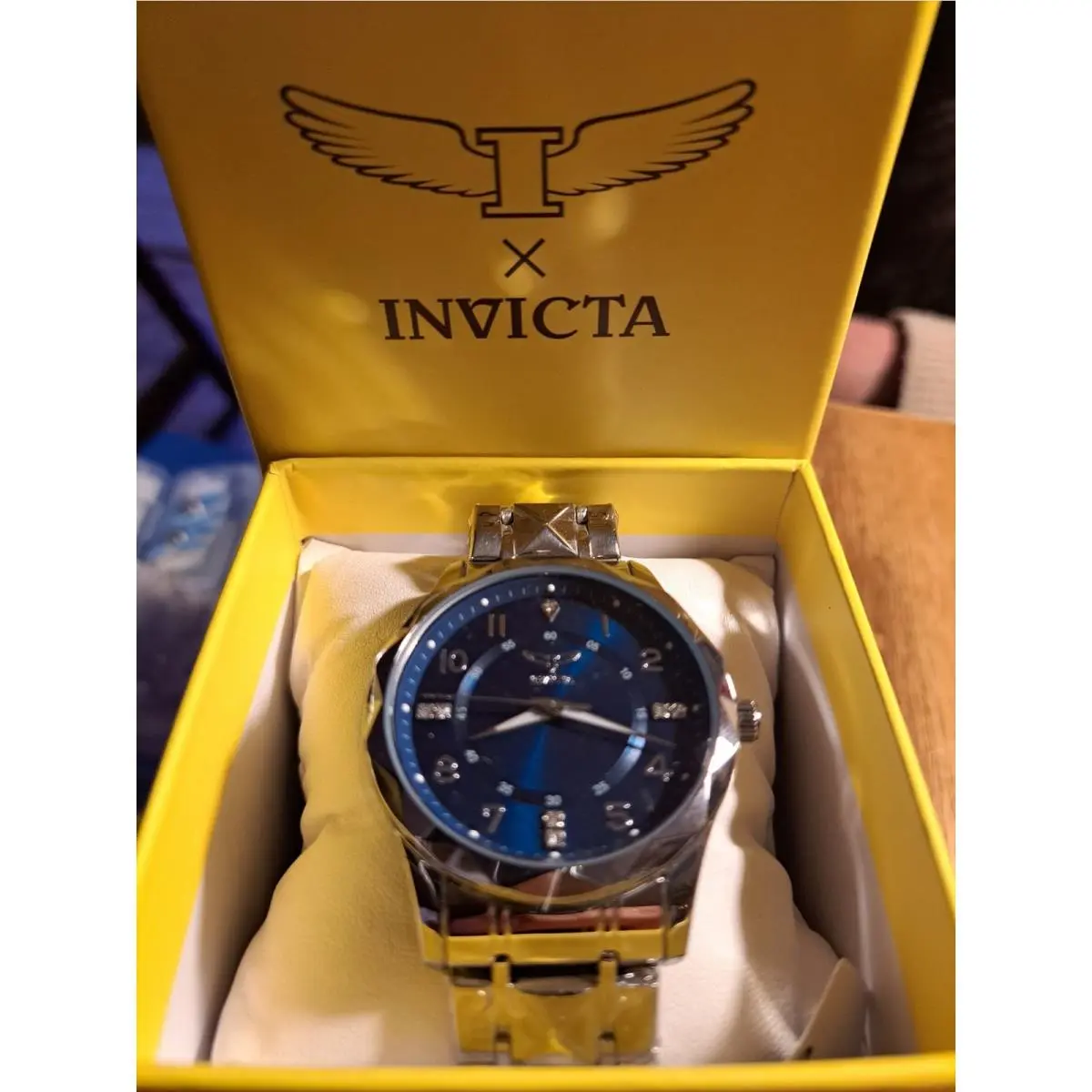 Invicta Men`s Specialty Watch 69028Navy Blue with Steel Band