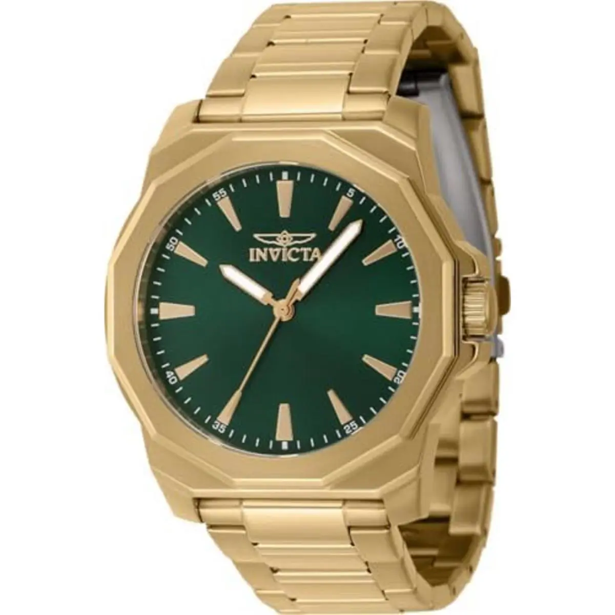 Invicta .reloj de Acero Inoxidable Bañado en Oro de Para Hombre