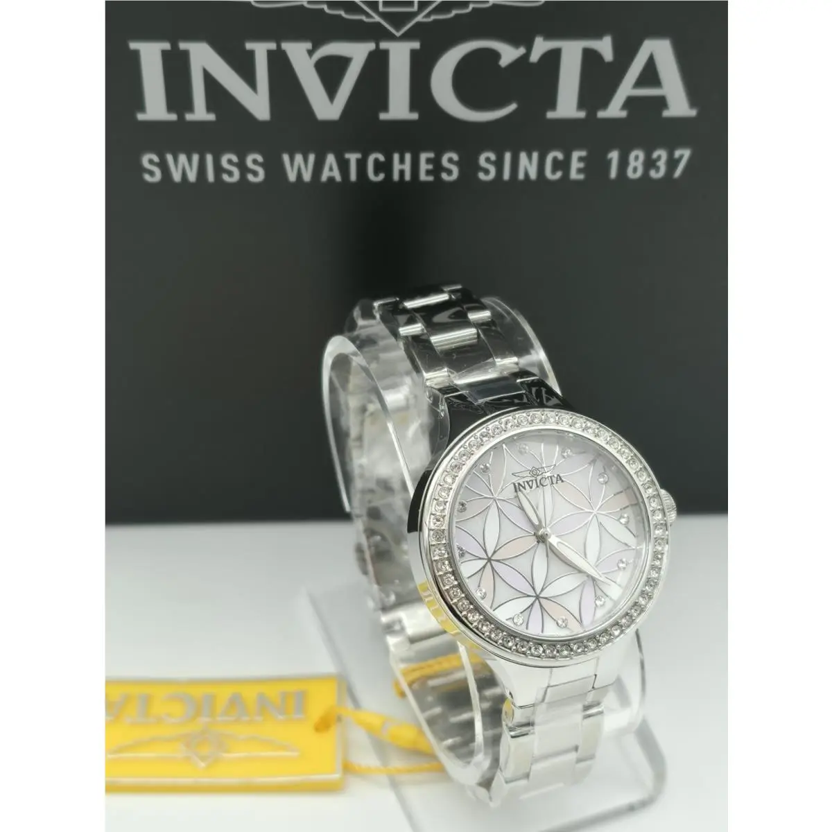 Wildflower Women`s Watch w/ Mother of Pearl Dial-34mm Steel 28823 -new by Invicta