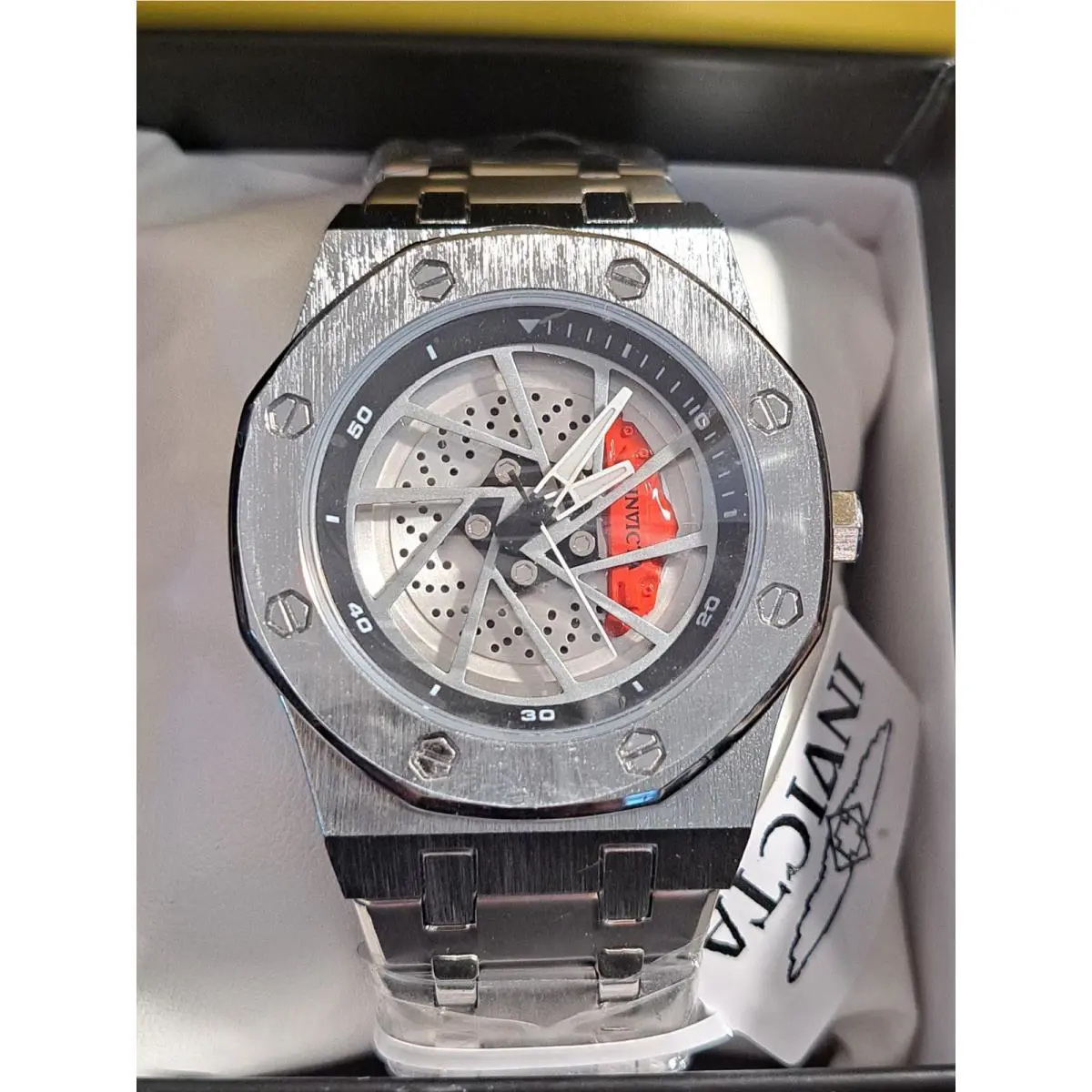 Invicta Speedway Rim Men`s Watch 42mm Steel