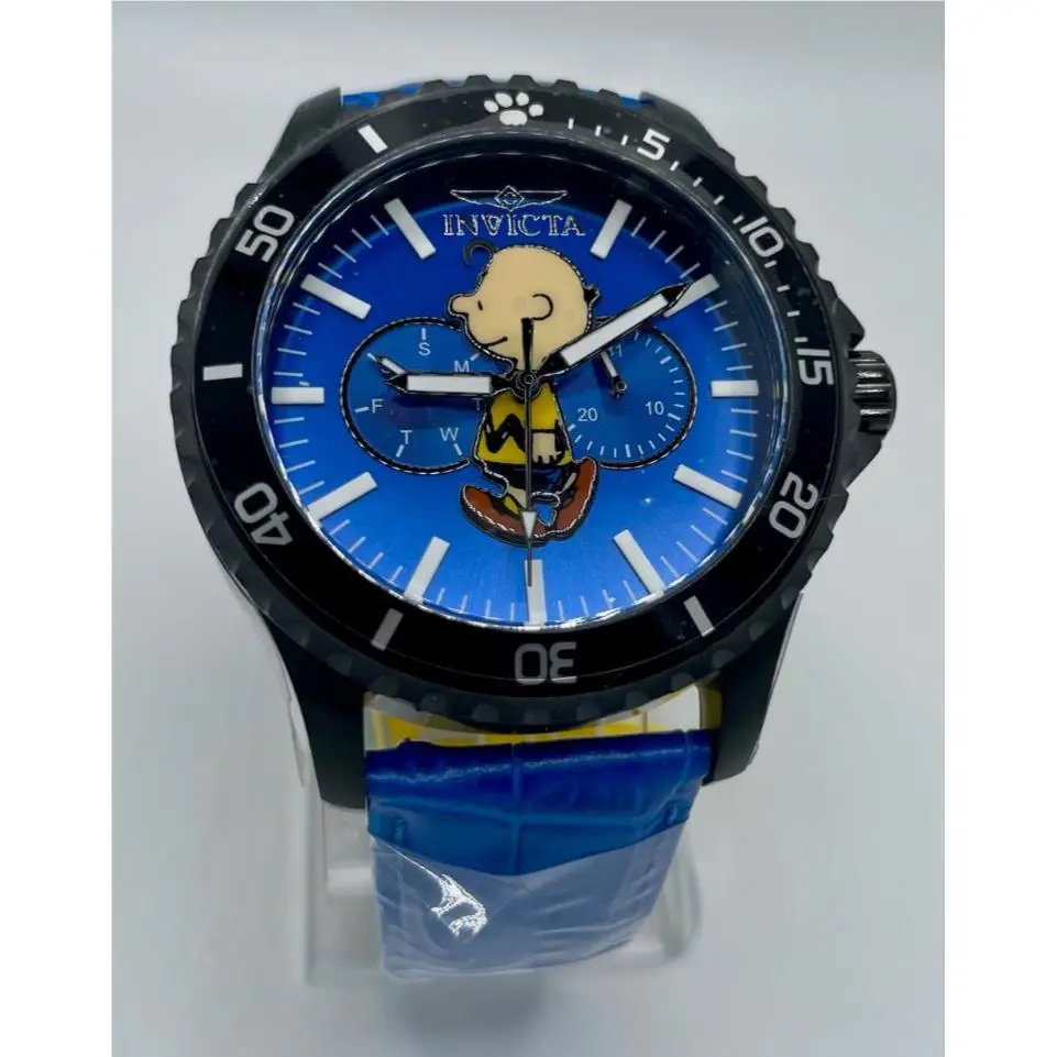 Invicta Peanuts Charlie Brown Limited Edition of 3 000 w/ 3 Straps Men`s Watch