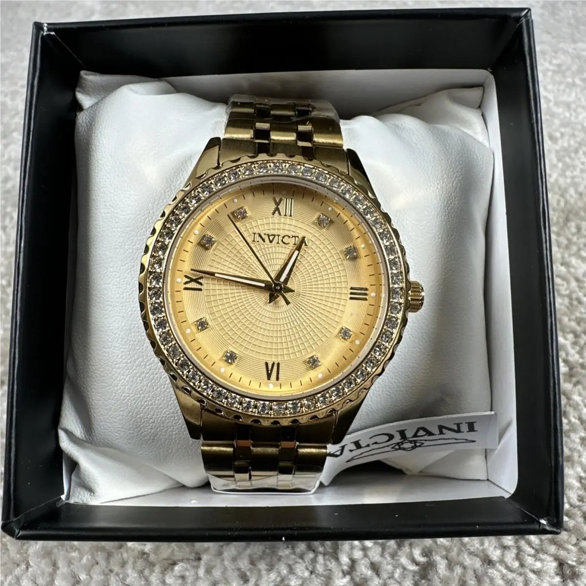 Invicta 69214 Specialty Men`s Watch 40mm Gold and Crystal
