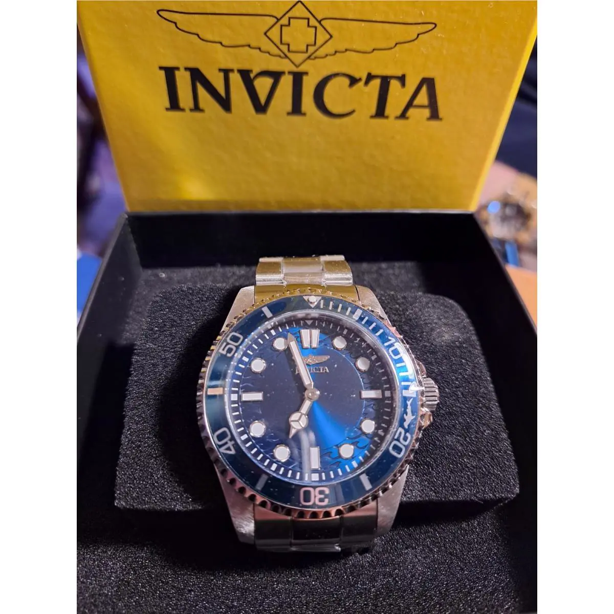 Invicta Pro Diver Men`s Watch 43mm 49694 Navy Blue Stainless Steel