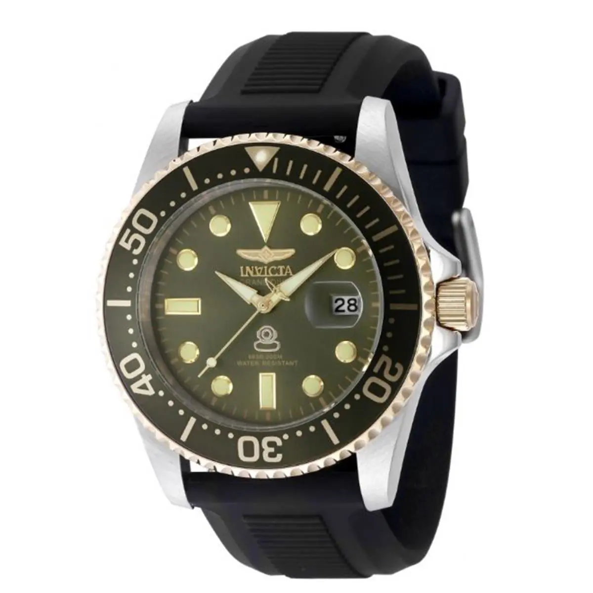 Invicta Men`s 48217 Pro Diver Quartz 3 Hand Military Green Dial Watch